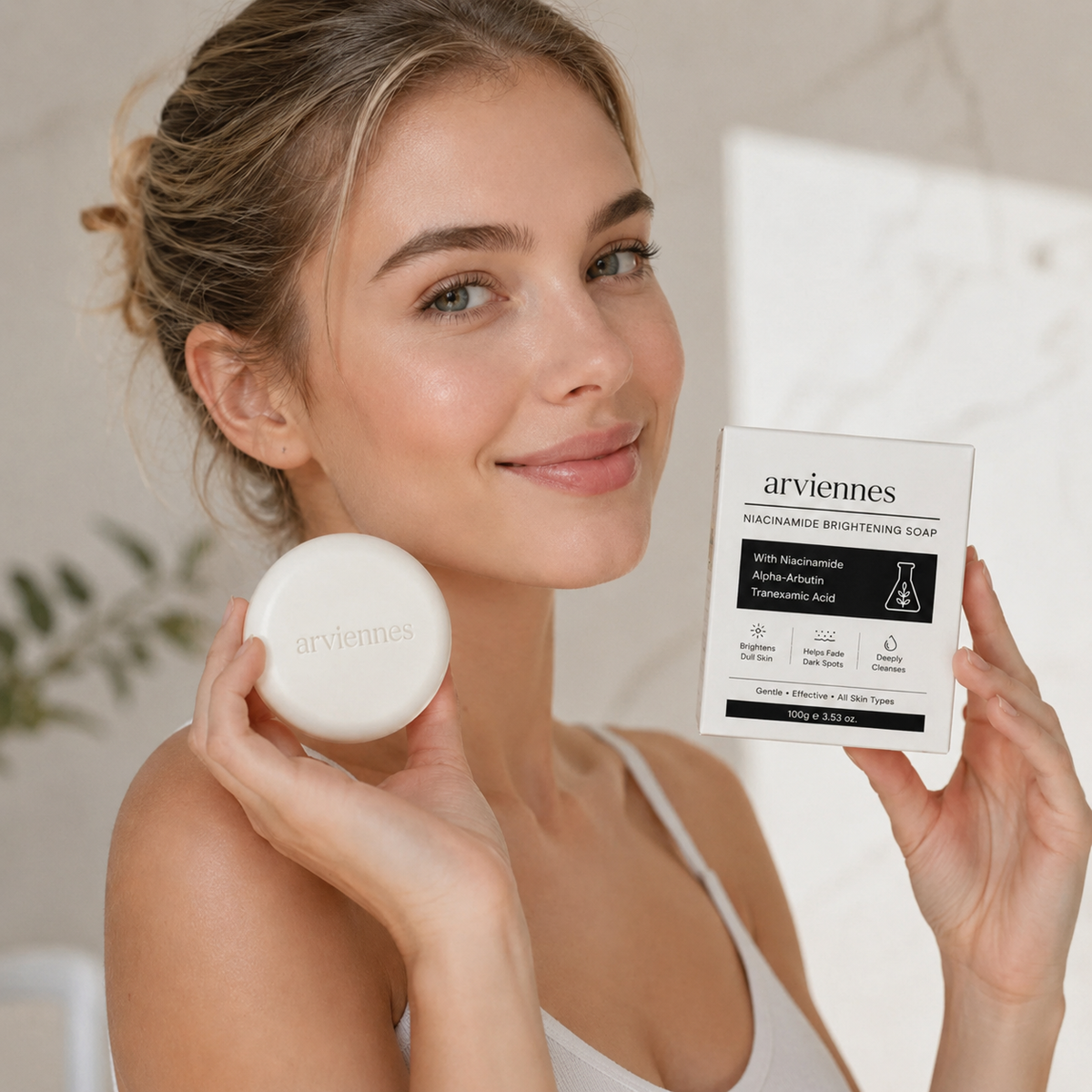 🛁 Niacinamide Skin Brightening Soap melasma dark spots freckle