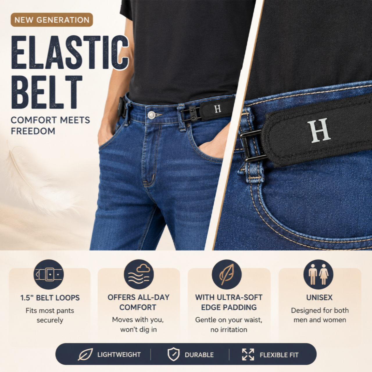 Invisible Tactical Stretch Belt👖