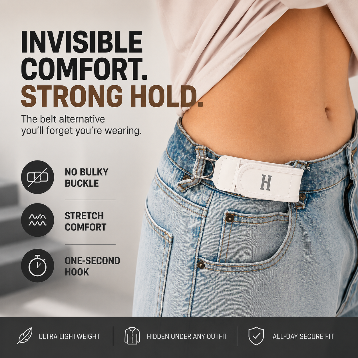 Invisible Tactical Stretch Belt👖
