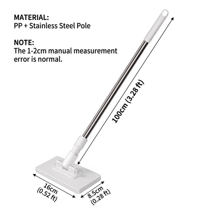 Self-Clipping Flat Mop🧹-10 Pads Included🔥