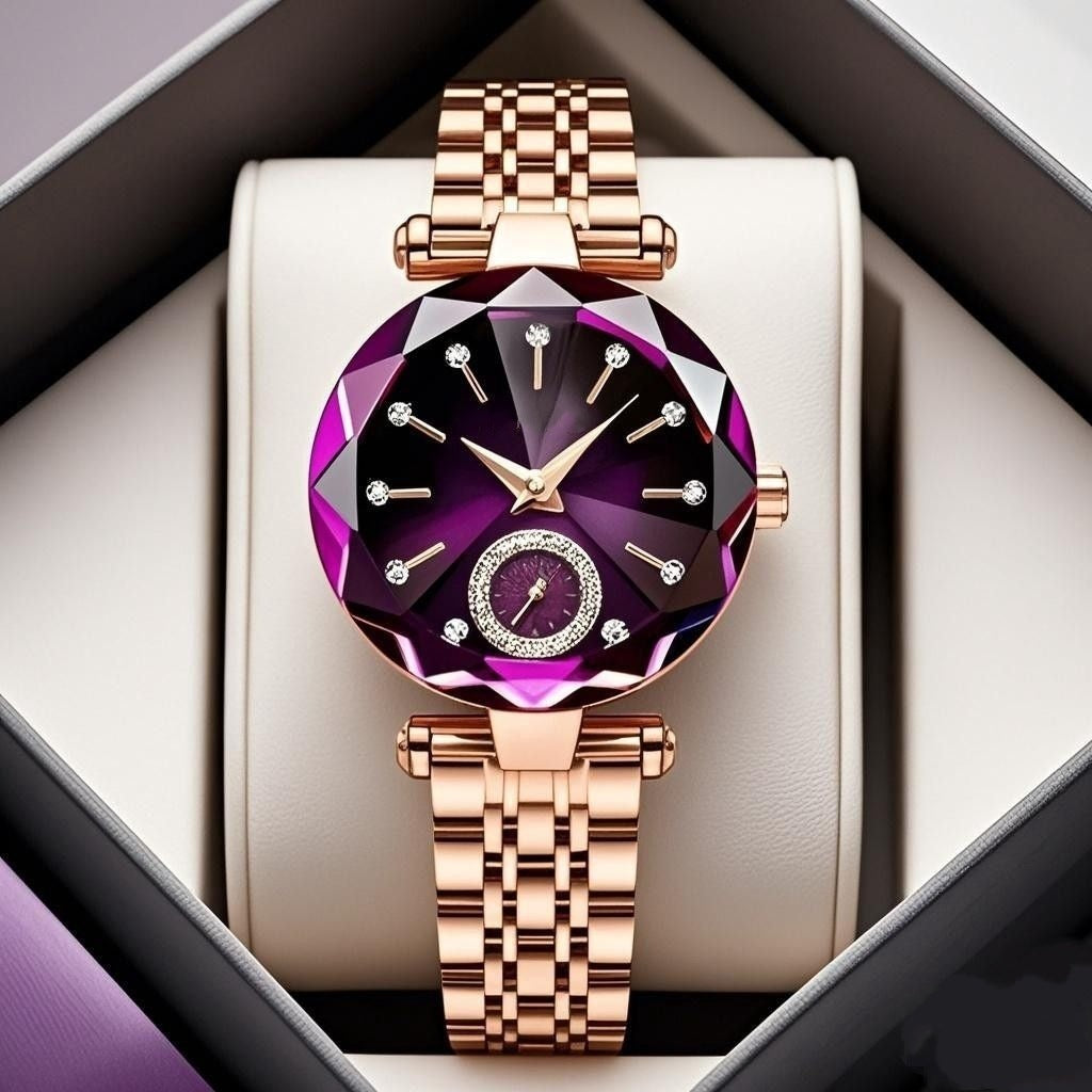 🌟Women's Luxury Shiny Waterproof Stainless Steel Watch