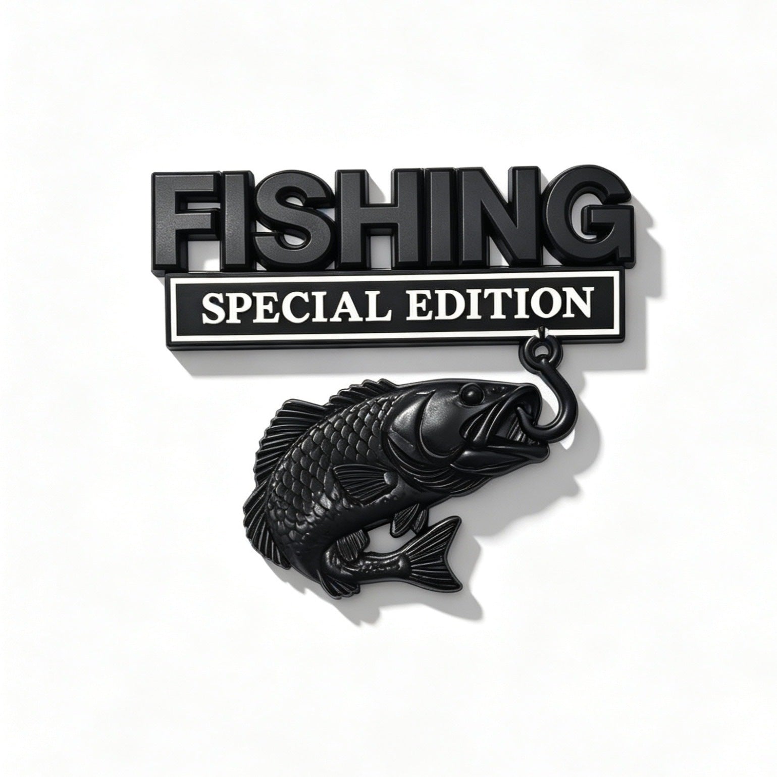 🔥 🎣 Fishing Special EditionTM Premium 3D Metal Vehicle Emblem Badge
