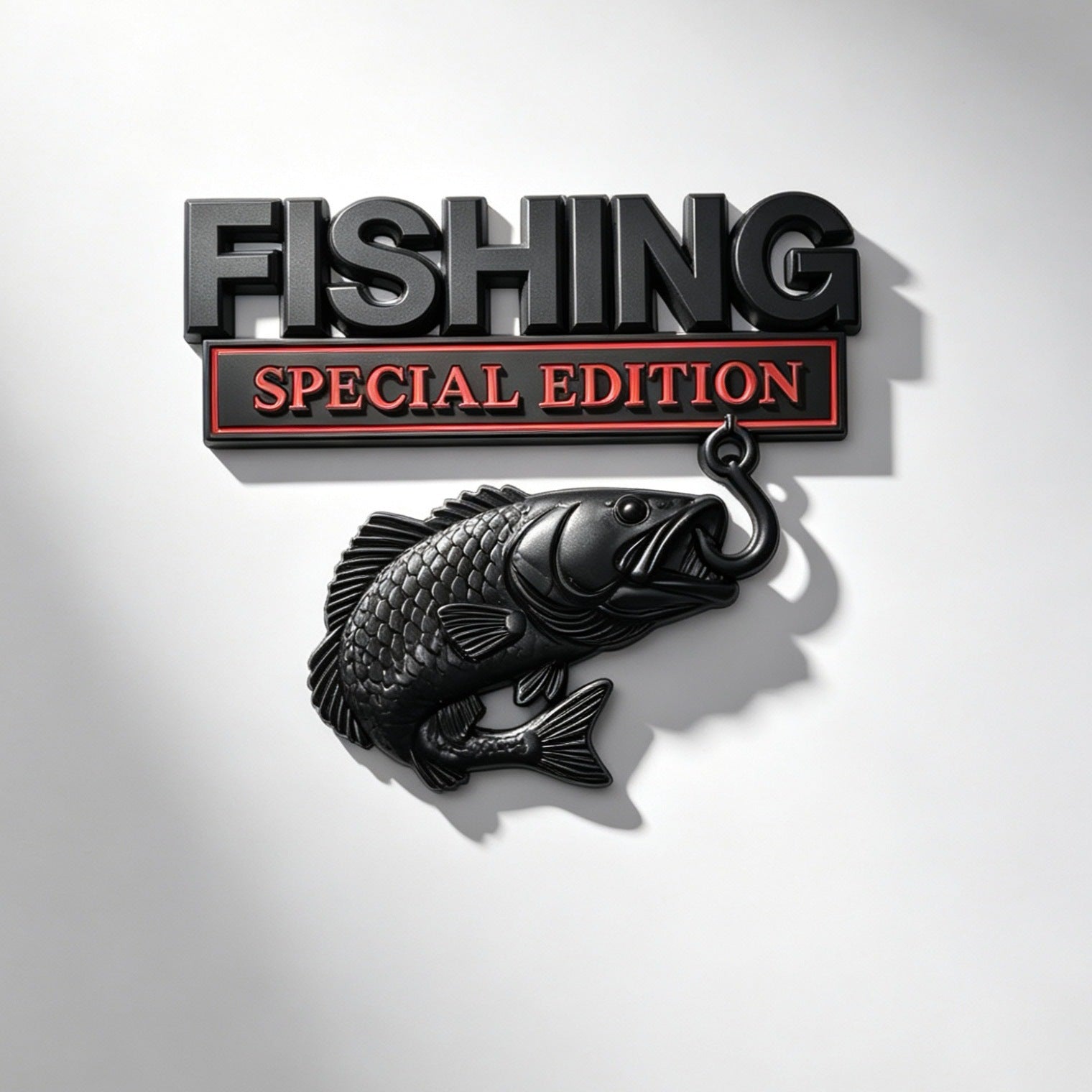 🔥 🎣 Fishing Special EditionTM Premium 3D Metal Vehicle Emblem Badge