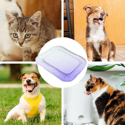 Pet Cooling Pad Mat for Dogs and Cats - Ice Silk Summer Cool Bed Blanket