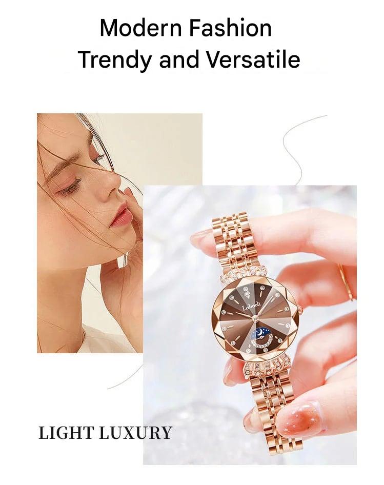 🌟Women's Luxury Shiny Waterproof Stainless Steel Watch