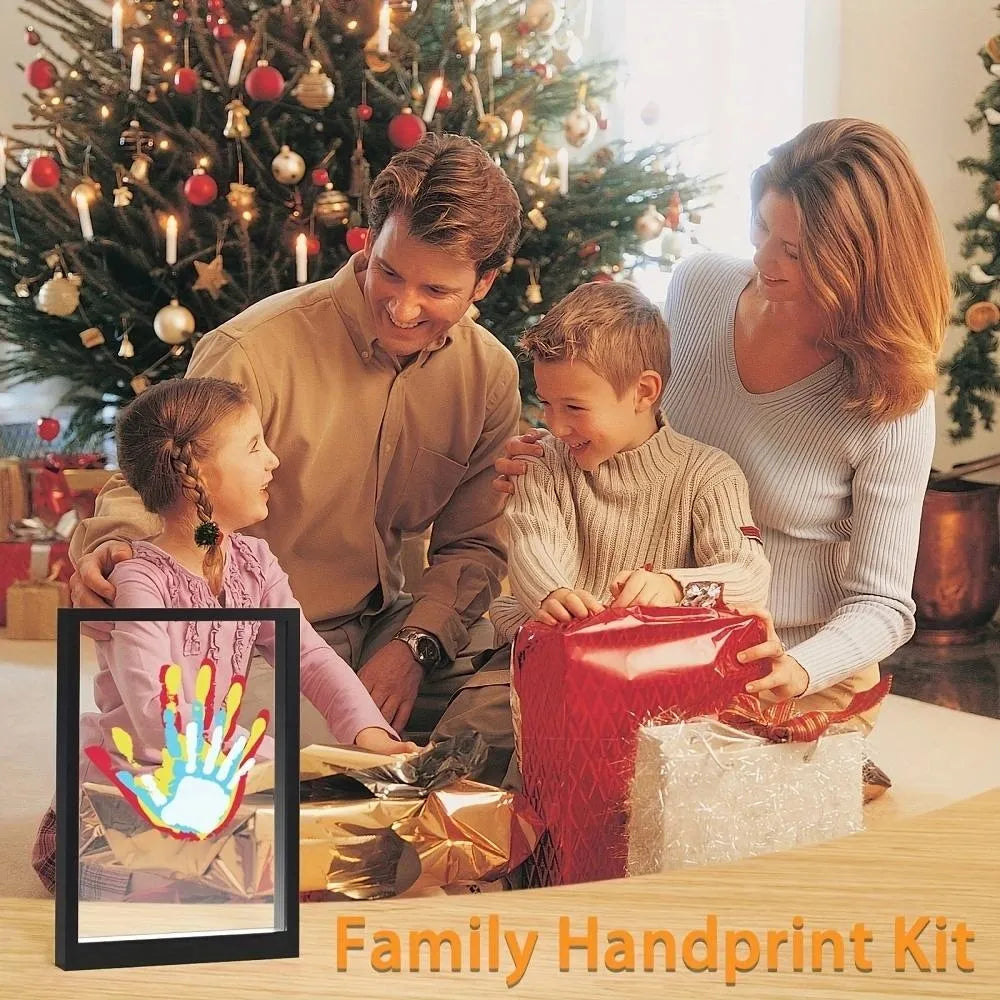❤️Wooden Transparent Handprint Frame Set, DIY Family Memorial Gift Kit