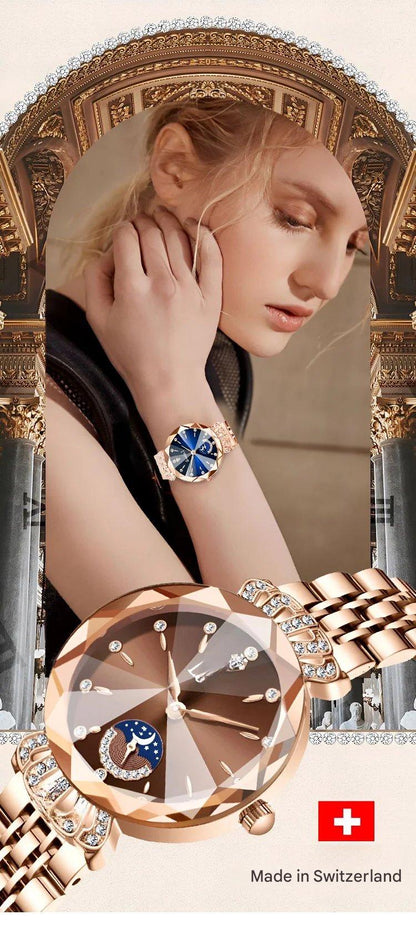 🌟Women's Luxury Shiny Waterproof Stainless Steel Watch