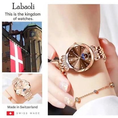 🌟Women's Luxury Shiny Waterproof Stainless Steel Watch