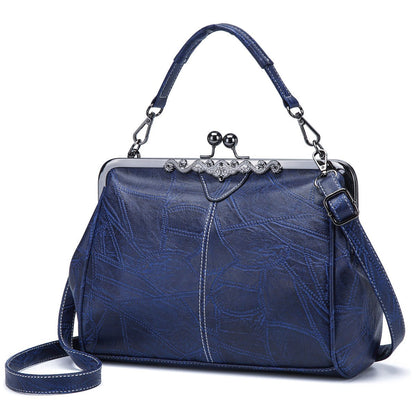 💼2026 New Kattee Elegant Waterproof Women’s Leather Kiss-Lock Tote Handbag