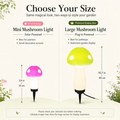 Ground-mounted waterproof mushroom decorative light🍄