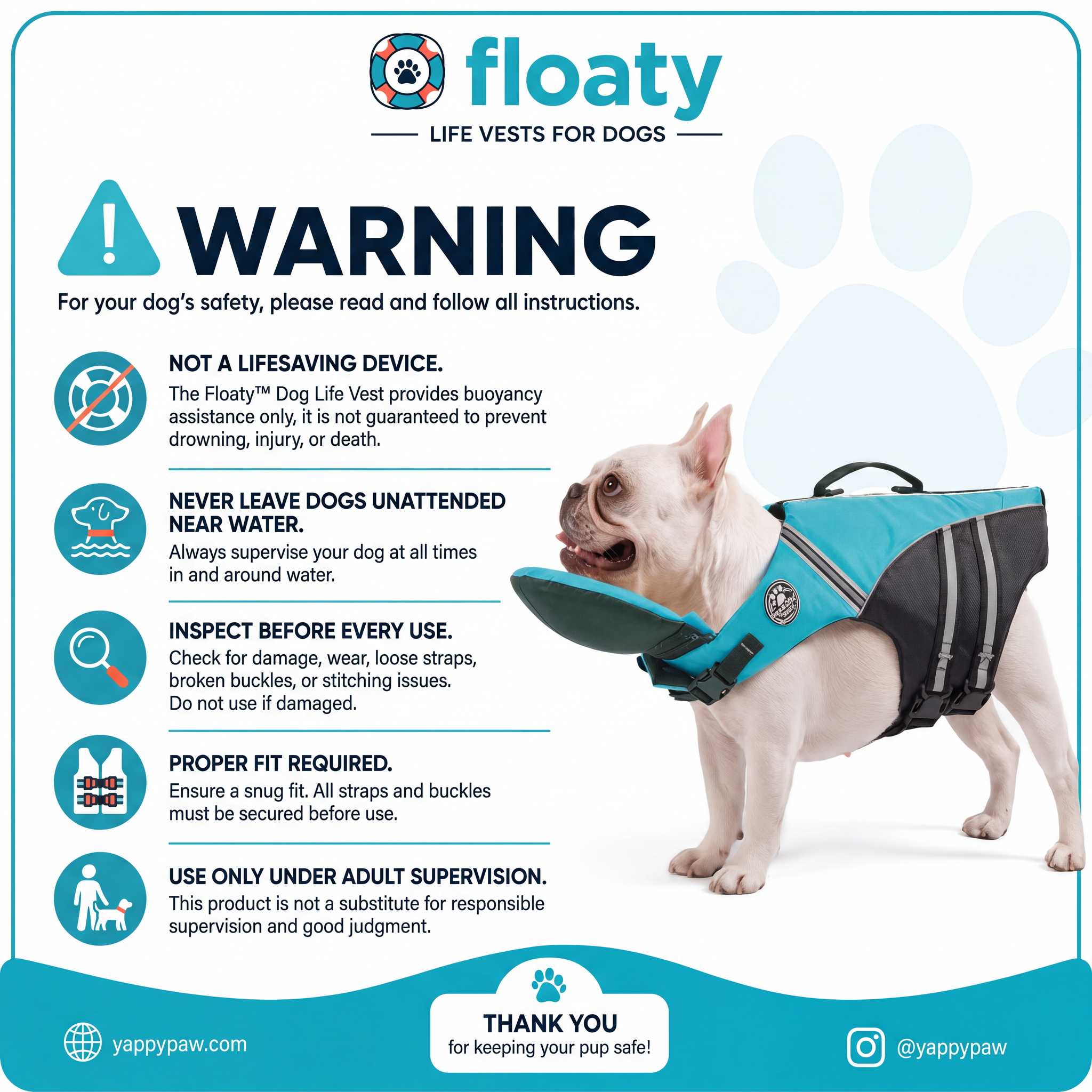 PawFloat-Dog Life Jacket With Head Rest🐶