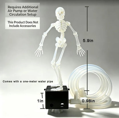 🌊Funny Skeleton Water Wheel Aquarium Ornament