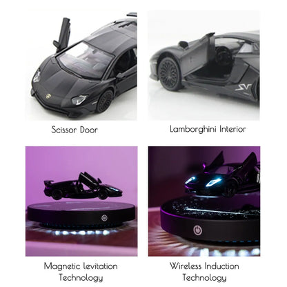 🕴️Magnetic Floating Diecast Car Vehicle with LED 1:36 scale🏎️