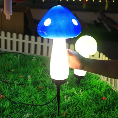 Ground-mounted waterproof mushroom decorative light🍄