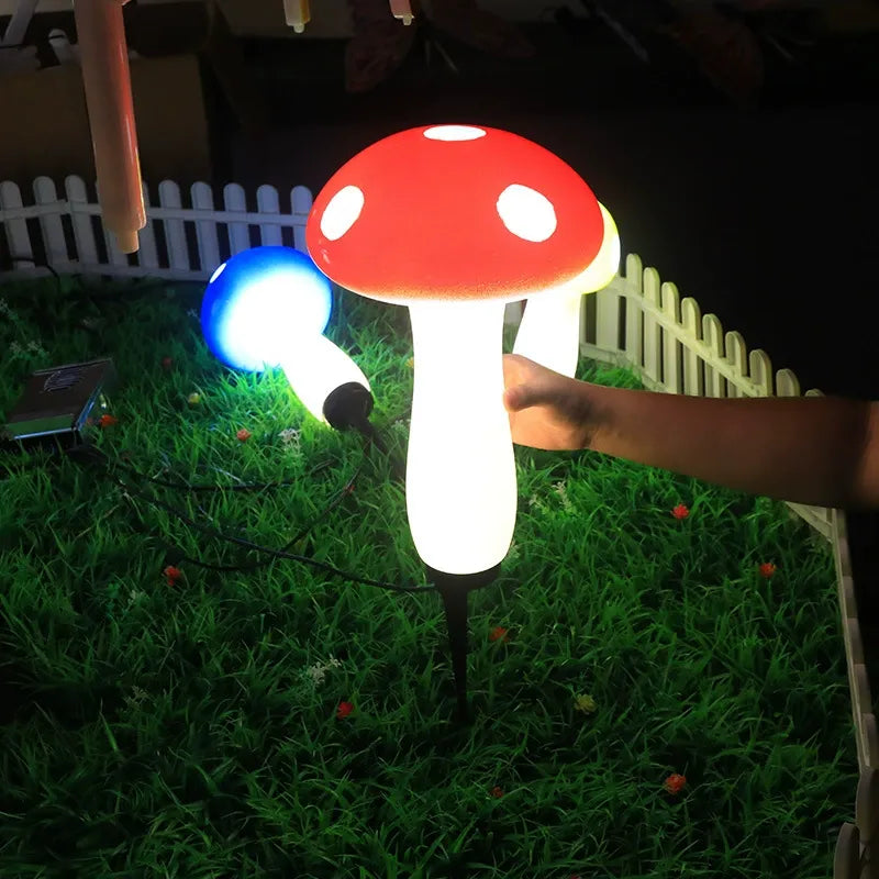 Ground-mounted waterproof mushroom decorative light🍄