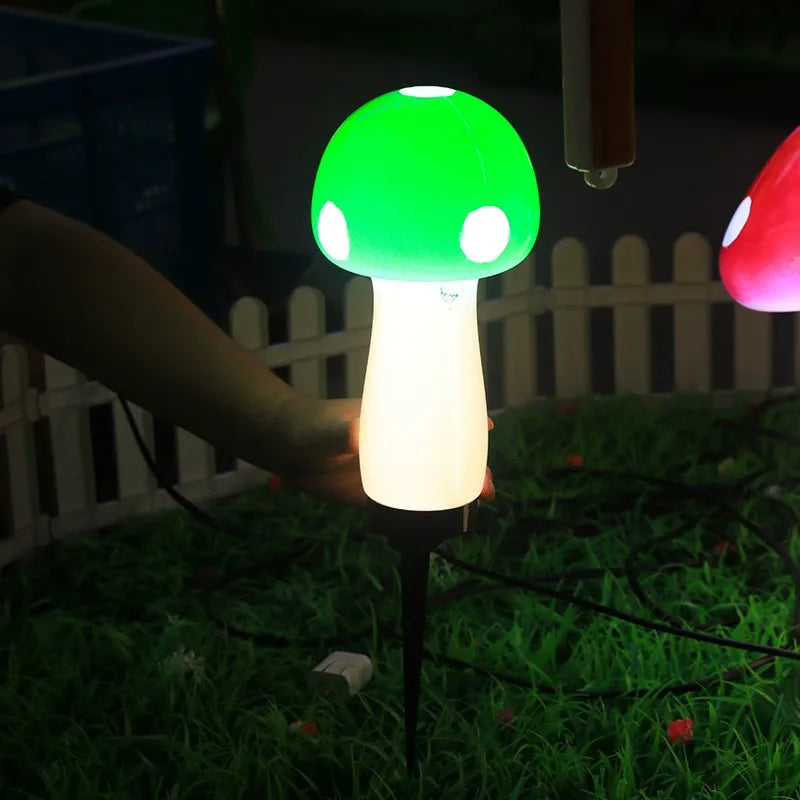Ground-mounted waterproof mushroom decorative light🍄