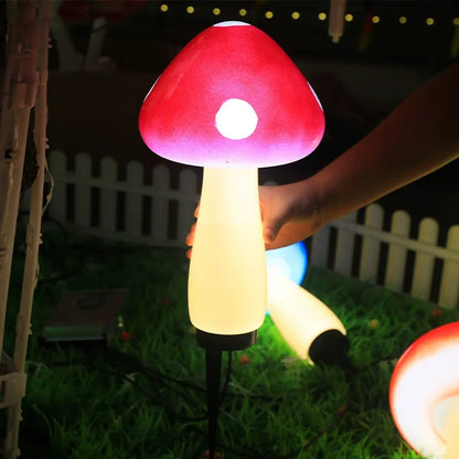 Ground-mounted waterproof mushroom decorative light🍄