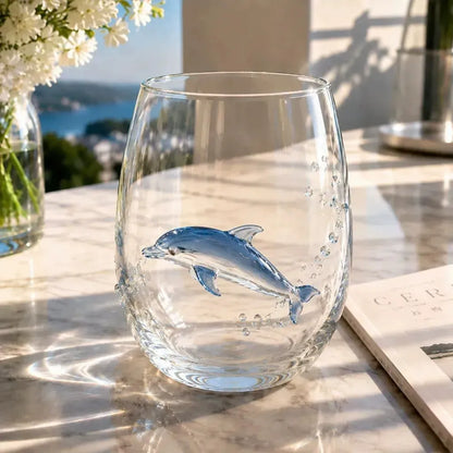 🎅🎄 3D Christmas Glass Art Cup | Luxury Raised Holiday Glassware for Drinks, Decor & Christmas Gifts 🎁