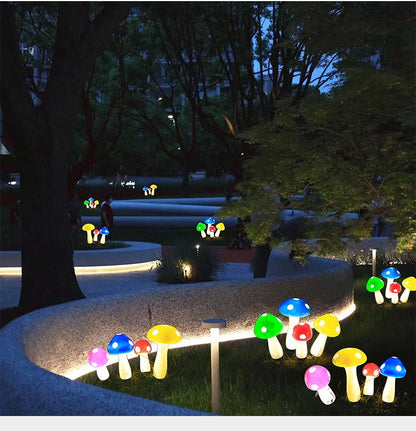 Ground-mounted waterproof mushroom decorative light🍄