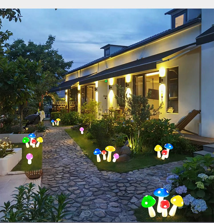 Ground-mounted waterproof mushroom decorative light🍄