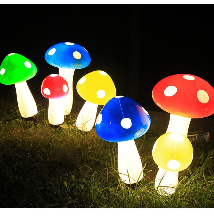 Ground-mounted waterproof mushroom decorative light🍄