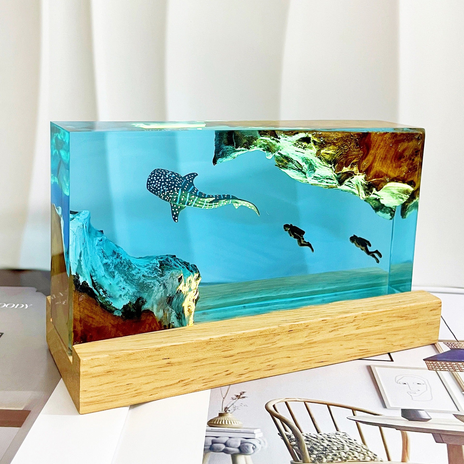 Tiny Worlds Handcrafted Resin Diorama Light🌎