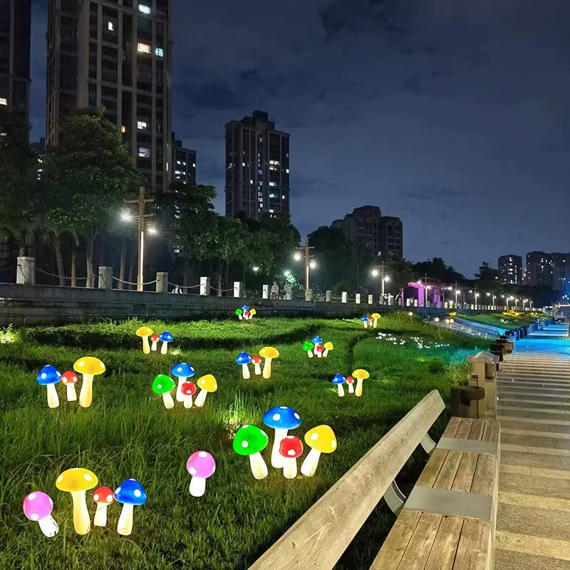 Ground-mounted waterproof mushroom decorative light🍄