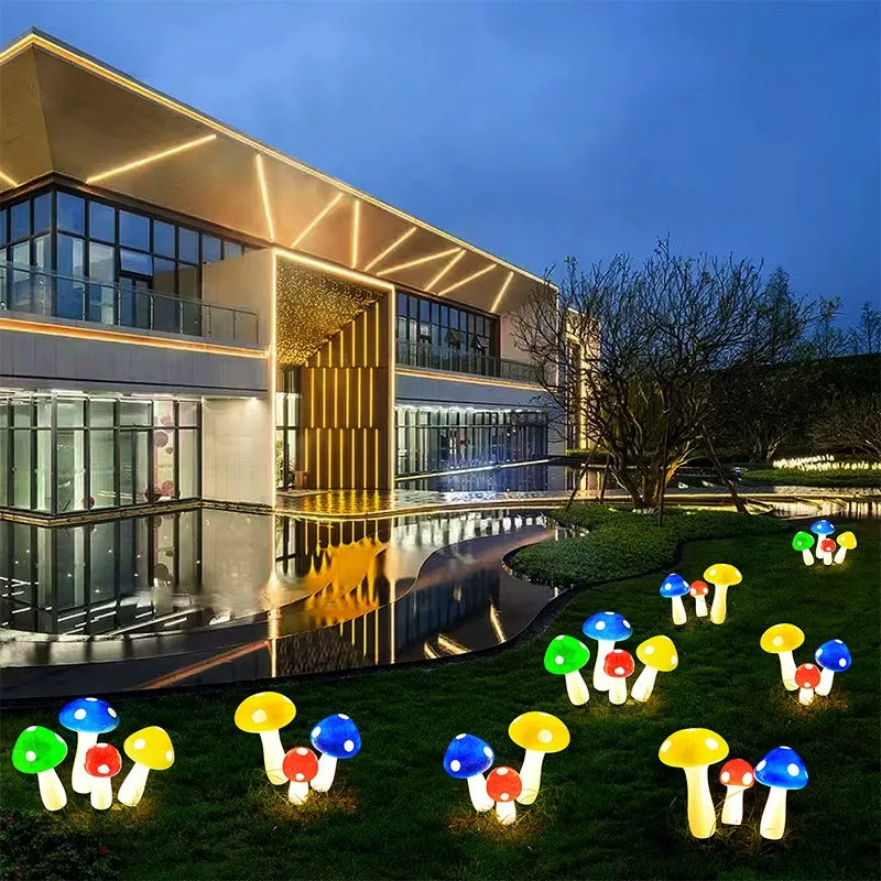 Ground-mounted waterproof mushroom decorative light🍄