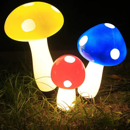 Ground-mounted waterproof mushroom decorative light🍄