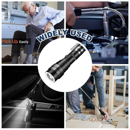 🔦50% OFF!🏕️Multifunctional Magnetic Telescopic Flashlight – Extendable, 360° Gooseneck, Super Bright 🛠️