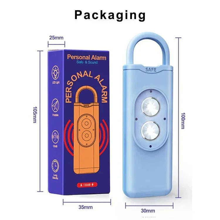 🔥Limited time 57% OFF🔥High Decibel Anti-Wolf Flashing Light Alarm Keychain
